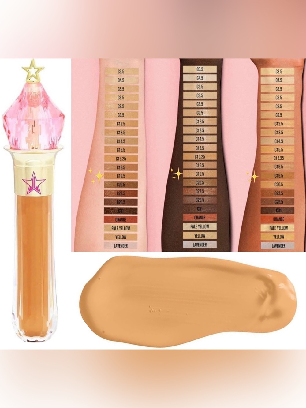 Jeffree Star Magic Star Liquid Concealer (C19.5) NIB 3.4 ml / 0.115 fl oz - Picture 3 of 3